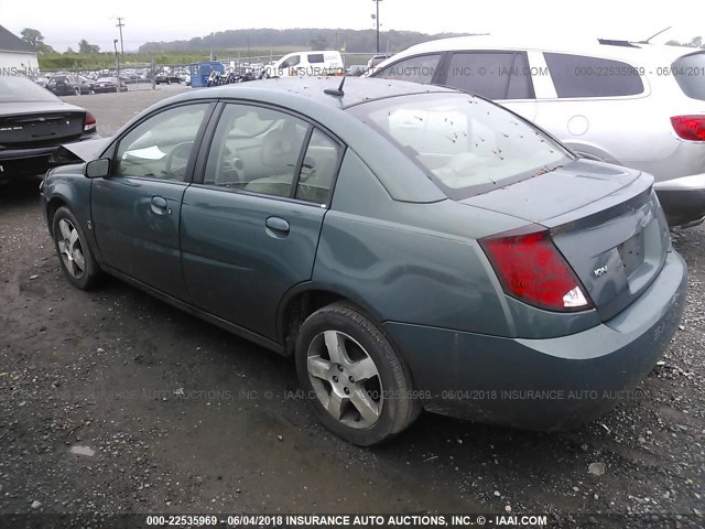 1G8AL55FX7Z169545 - 2007 SATURN ION LEVEL 3 GREEN photo 3