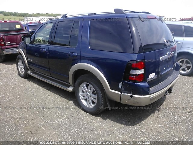 1FMEU74836UA61780 - 2006 FORD EXPLORER EDDIE BAUER BLUE photo 3