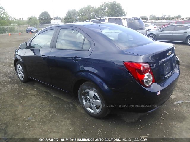 1G1JA5SH5G4120230 - 2016 CHEVROLET SONIC LS 蓝色 照片 3