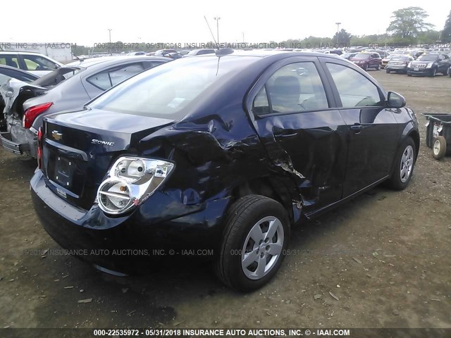 1G1JA5SH5G4120230 - 2016 CHEVROLET SONIC LS 蓝色 照片 4