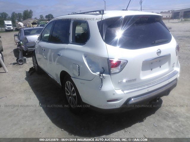 5N1AR2MM6FC615710 - 2015 NISSAN PATHFINDER S/SV/SL/PLATINUM 白色 照片 3