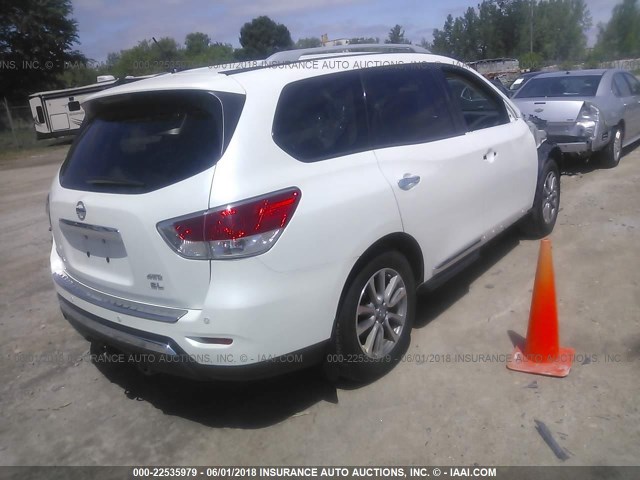 5N1AR2MM6FC615710 - 2015 NISSAN PATHFINDER S/SV/SL/PLATINUM 白色 照片 4