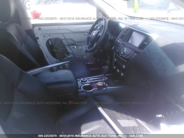 5N1AR2MM6FC615710 - 2015 NISSAN PATHFINDER S/SV/SL/PLATINUM 白色 照片 5