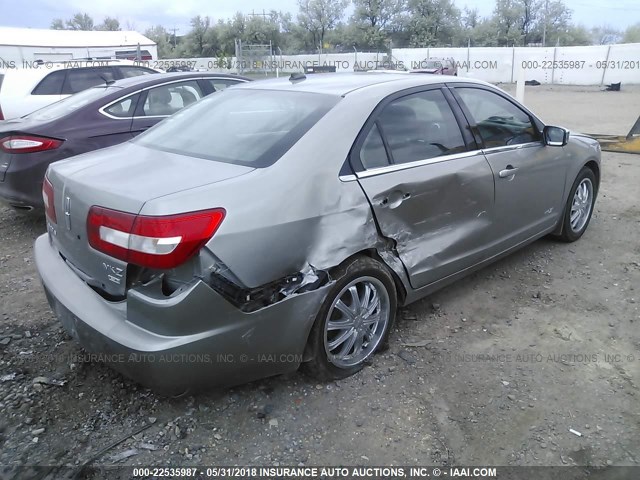 3LNHM28T28R629185 - 2008 LINCOLN MKZ ვერცხლისფერი ფოტო 4
