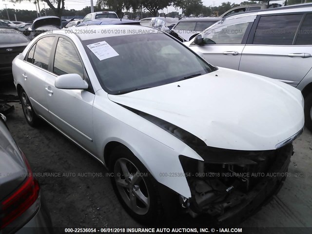 5NPEU46F19H450205 - 2009 HYUNDAI SONATA SE/LIMITED WHITE photo 1