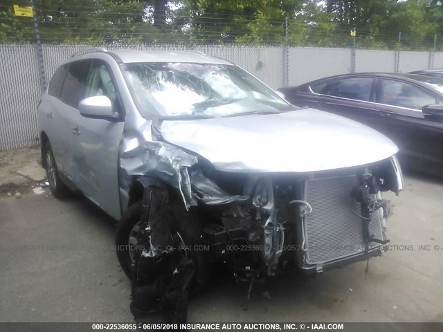 5N1AR2MM5GC642947 - 2016 NISSAN PATHFINDER S/SV/SL/PLATINUM 银色 照片 1