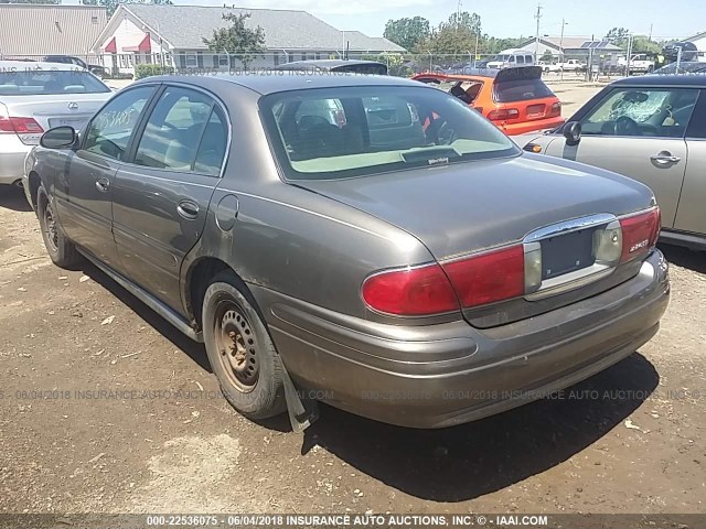 1G4HP52K13U190586 - 2003 BUICK LESABRE CUSTOM BROWN photo 3