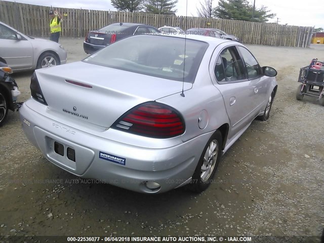 1G2NF52E83M730833 - 2003 PONTIAC GRAND AM SE1 SILVER photo 4