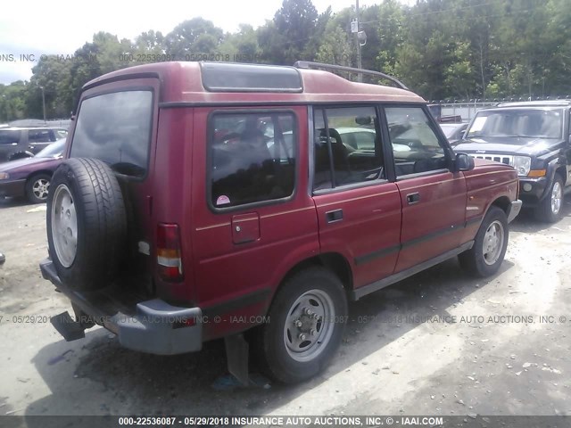 SALJY1247VA556738 - 1997 LAND ROVER DISCOVERY MAROON photo 4