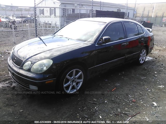 JT8BL69S530012946 - 2003 LEXUS GS 430 BLACK photo 2