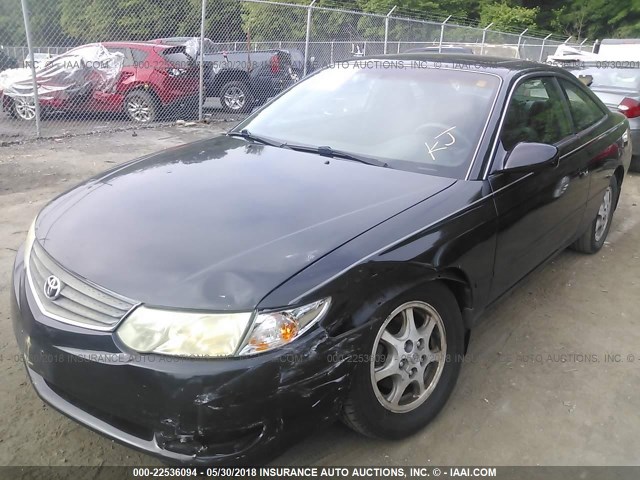 2T1CE22P63C025094 - 2003 TOYOTA CAMRY SOLARA SE BLACK photo 6