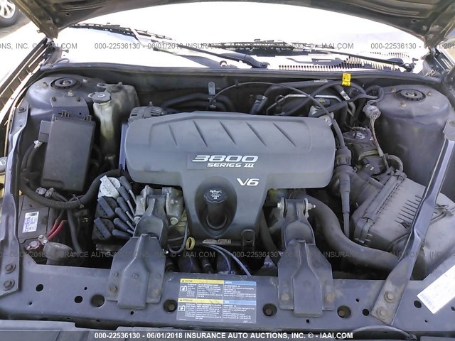 2G2WP522851134904 - 2005 PONTIAC GRAND PRIX BLACK photo 10