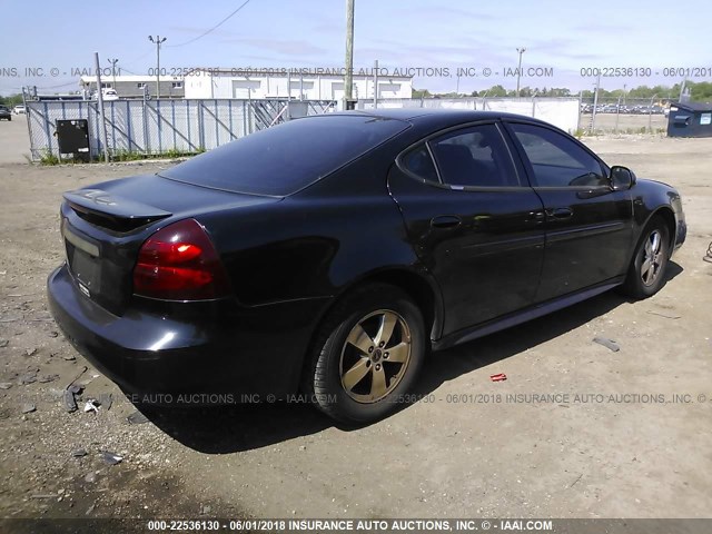 2G2WP522851134904 - 2005 PONTIAC GRAND PRIX BLACK photo 4