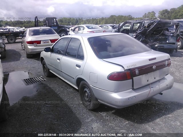 1N4AB41D2TC746613 - 1996 NISSAN SENTRA E/XE/GXE/GLE SILVER photo 3