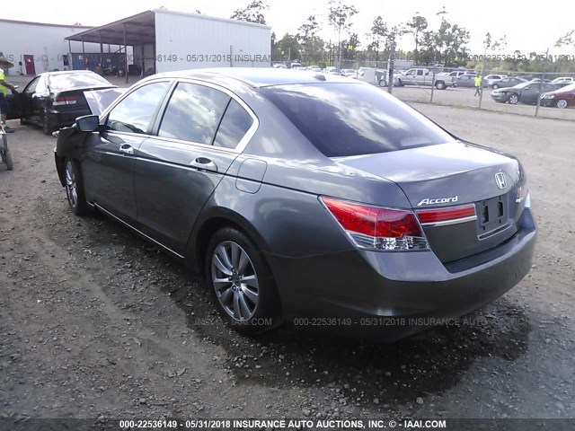 1HGCP2F89CA151274 - 2012 HONDA ACCORD EXL GRAY photo 3