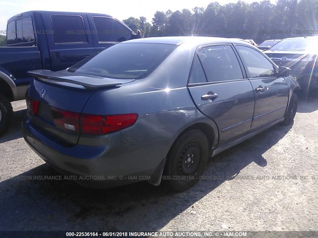 1HGCM55105A088356 - 2005 HONDA ACCORD DX GRAY photo 4