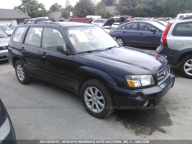 JF1SG65635H711596 - 2005 SUBARU FORESTER 2.5XS შავი ფოტო 1