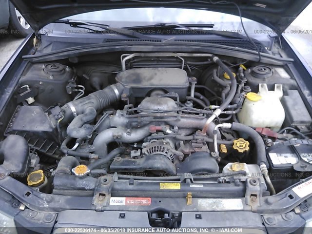 JF1SG65635H711596 - 2005 SUBARU FORESTER 2.5XS შავი ფოტო 10