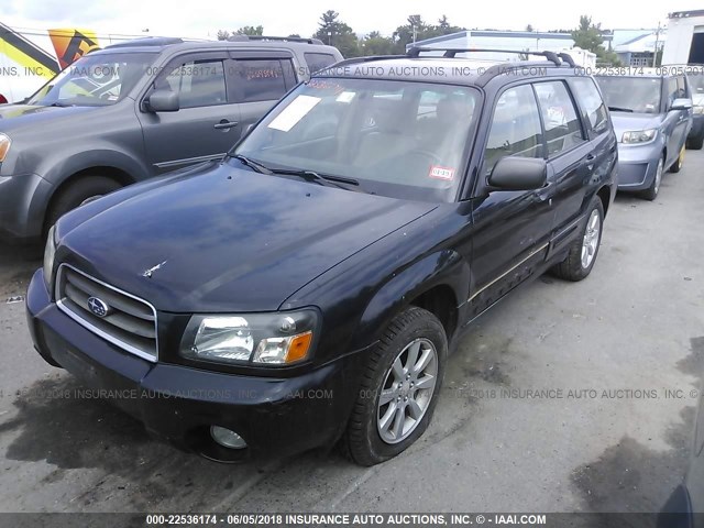 JF1SG65635H711596 - 2005 SUBARU FORESTER 2.5XS შავი ფოტო 2