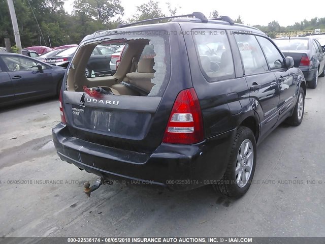 JF1SG65635H711596 - 2005 SUBARU FORESTER 2.5XS შავი ფოტო 6