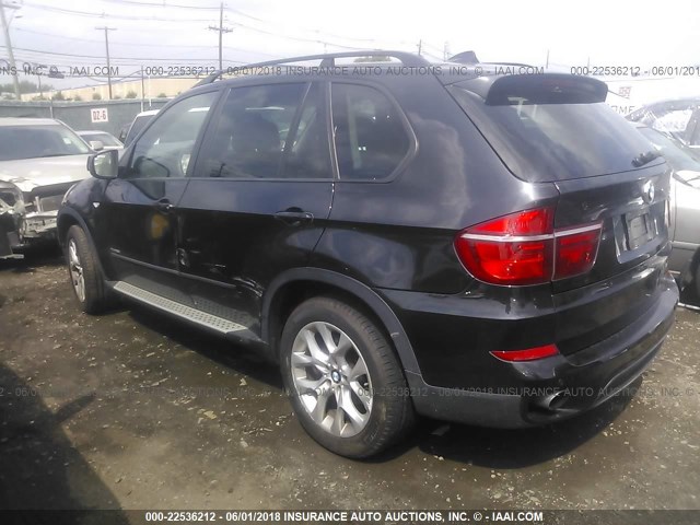 5UXZV4C51BL414427 - 2011 BMW X5 XDRIVE35I BLACK photo 3