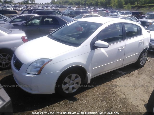 3N1AB61E19L670882 - 2009 NISSAN SENTRA 2.0/2.0S/2.0SL WHITE photo 2