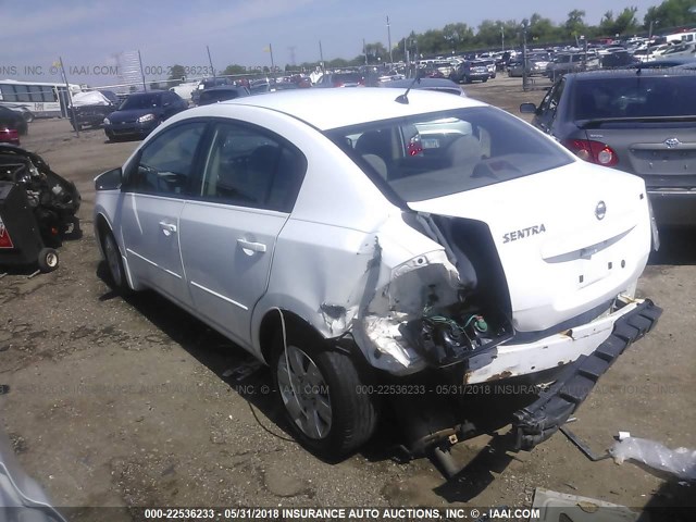 3N1AB61E19L670882 - 2009 NISSAN SENTRA 2.0/2.0S/2.0SL WHITE photo 3