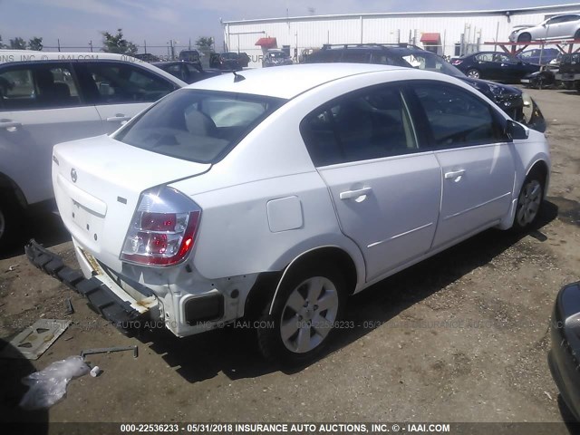 3N1AB61E19L670882 - 2009 NISSAN SENTRA 2.0/2.0S/2.0SL WHITE photo 4