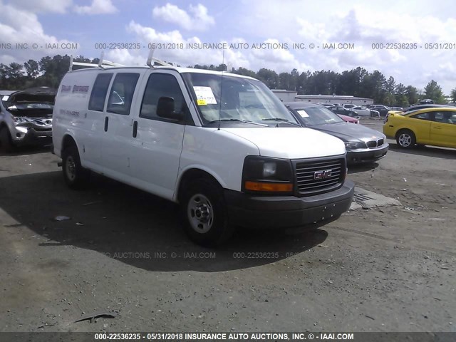 1GTW7FCAXE1136859 - 2014 GMC SAVANA G2500 WHITE photo 1