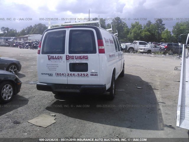 1GTW7FCAXE1136859 - 2014 GMC SAVANA G2500 WHITE photo 4