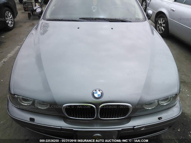 WBADT43442GY43463 - 2002 BMW 525 I AUTOMATIC GRAY photo 10
