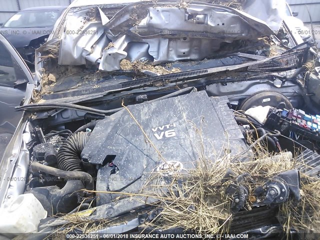 5TFLU4EN8EX093247 - 2014 TOYOTA TACOMA DOUBLE CAB ვერცხლისფერი ფოტო 10