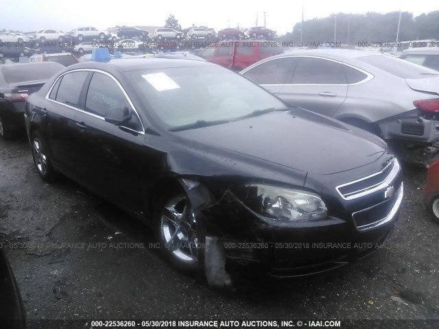 1G1ZB5EB1AF111978 - 2010 CHEVROLET MALIBU LS BLACK photo 1