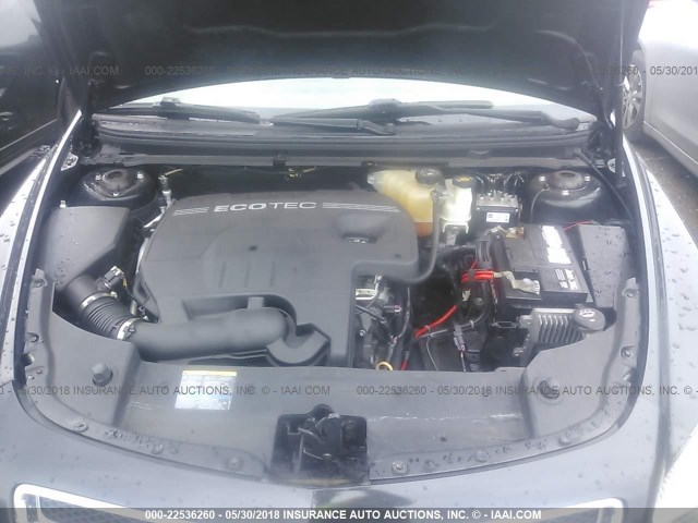 1G1ZB5EB1AF111978 - 2010 CHEVROLET MALIBU LS BLACK photo 10