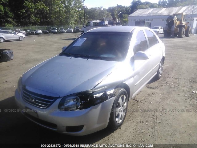 KNAFE221095656600 - 2009 KIA SPECTRA EX/LX/SX SILVER photo 2