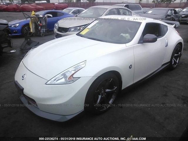 JN1AZ4EH6EM634867 - 2014 NISSAN 370Z TOURING/NISMO WHITE photo 2