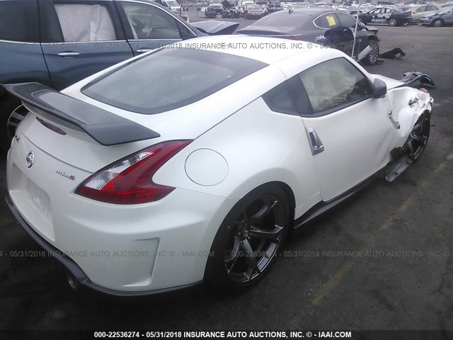 JN1AZ4EH6EM634867 - 2014 NISSAN 370Z TOURING/NISMO WHITE photo 4