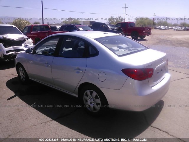 KMHDU46D87U266761 - 2007 HYUNDAI ELANTRA GLS/SE/LIMITED SILVER photo 3