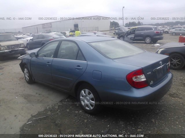 4T1BE32K74U893725 - 2004 TOYOTA CAMRY LE/XLE/SE 蓝色 照片 3