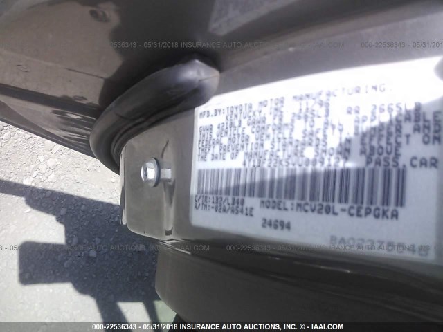 4T1BF22K5VU009127 - 1997 TOYOTA CAMRY CE/LE/XLE 米色 照片 9