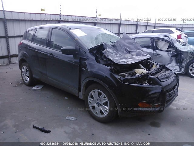 1FMCU0F71DUA85950 - 2013 FORD ESCAPE S BLACK photo 1