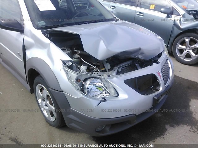 5Y2SL65868Z409063 - 2008 PONTIAC VIBE SILVER photo 6