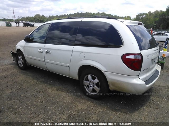 2D4GP44L47R293295 - 2007 DODGE GRAND CARAVAN SXT WHITE photo 3