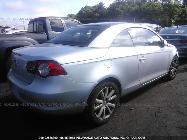 WVWFA71F57V044155 - 2007 VOLKSWAGEN EOS 2.0T LUXURY SILVER photo 4