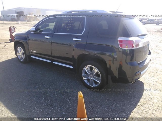 2GKALUEK6E6319354 - 2014 GMC TERRAIN DENALI BLACK photo 3