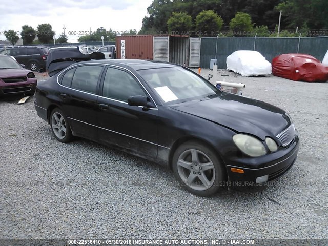 JT8BH68X4Y0023541 - 2000 LEXUS GS 400 BLACK photo 1