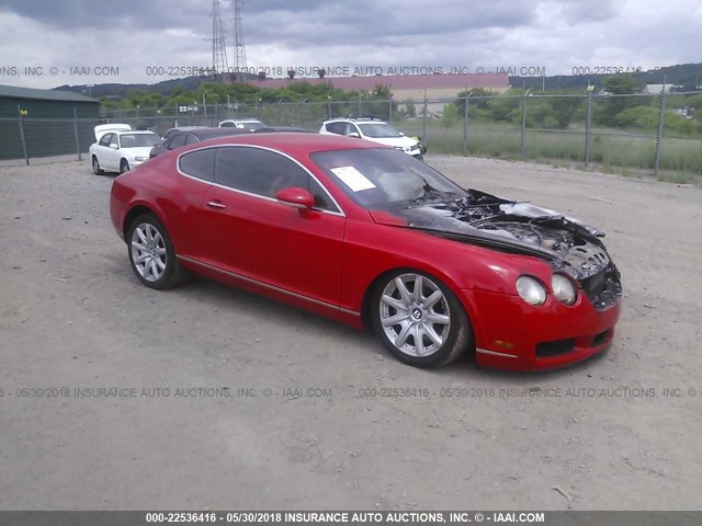 SCBCR63W45C026387 - 2005 BENTLEY CONTINENTAL GT RED photo 1