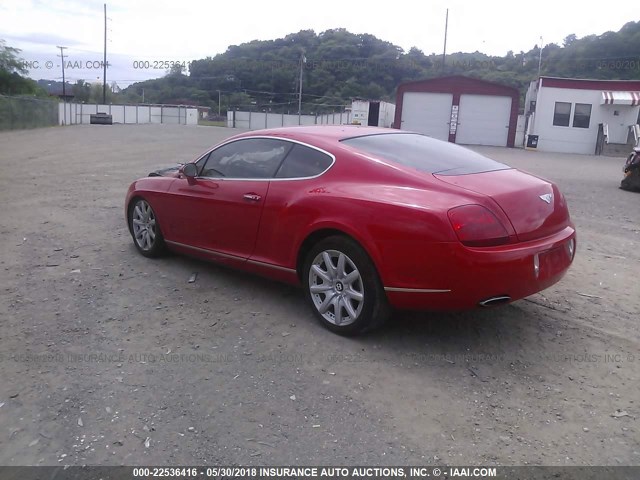 SCBCR63W45C026387 - 2005 BENTLEY CONTINENTAL GT RED photo 3