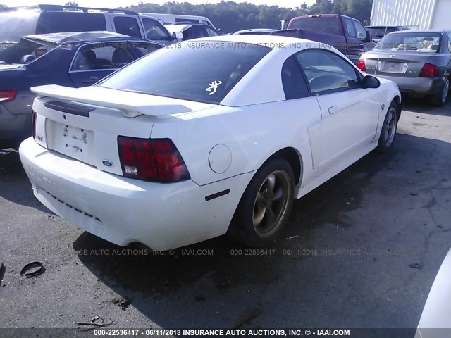 1FAFP42X54F161136 - 2004 FORD MUSTANG GT WHITE photo 4