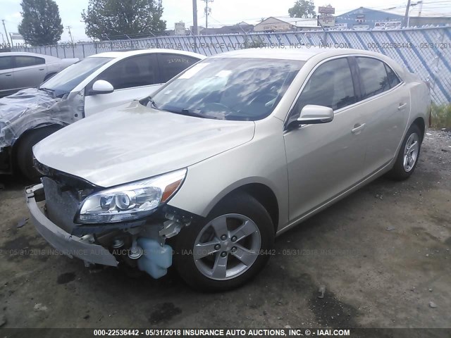 1G11C5SL6FF191101 - 2015 CHEVROLET MALIBU 1LT BEIGE photo 2